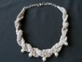 Collar dos trenzas perlas